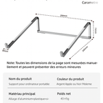 Support pour ordinateur portable pliable | Support d’ordinateur portable réglable | Support portable pour ordinateur portable