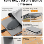 Support pour ordinateur portable pliable | Support d’ordinateur portable réglable | Support portable pour ordinateur portable